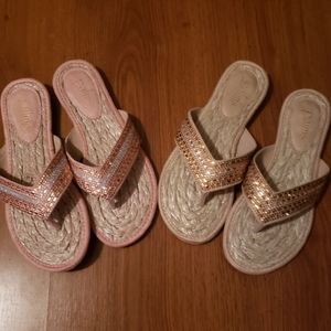 2 pairs of new sandals